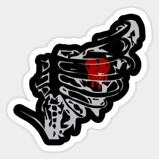 Broken heart again Sticker